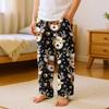 Fashionable Children's Christmas Print Pocket Casual Pants