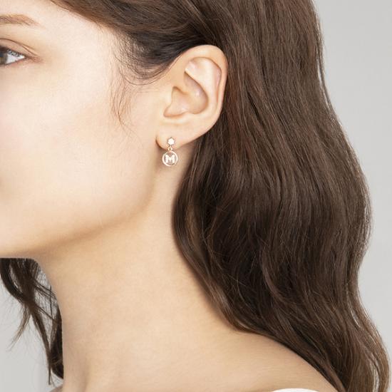 METROCITY JEWELRY Tuberare Rose Silver Earrings A201SE9005RPA