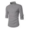 New Men's Casual Blouse Cotton Linen Shirt Loose Tops Long Sleeve Tee Shirt Spring Autumn Casual Handsome Men Shirts