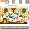 2D Father's Day Themed Backdrop, 2D Flat Spanish Gentleman Banner