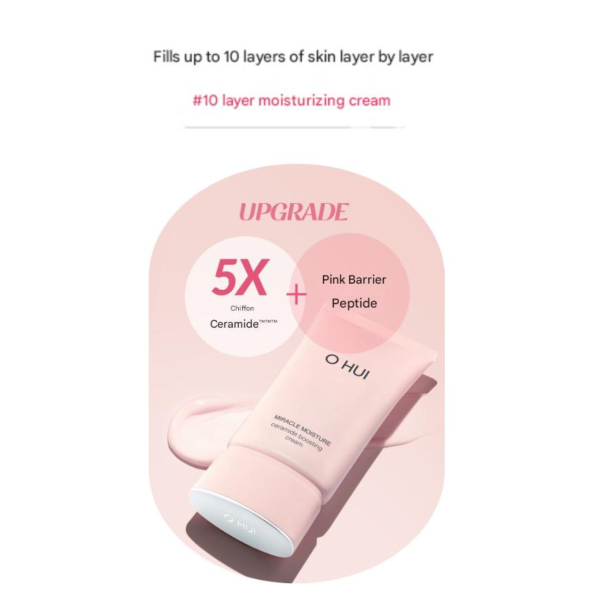 Ohui Miracle Moisture Ceramide Boosting Cream 50ml (3 Options)