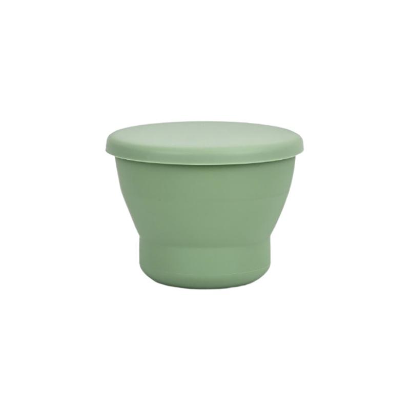 Foldable Silicone Coffee Cup 170ml Leakproof with Lid Portable Lightweight Mug for Backpacking Trip Daily Office
