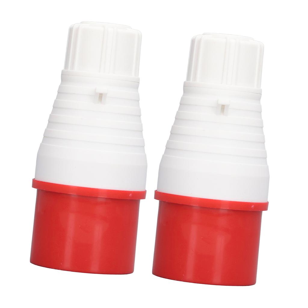 2Pcs Industrial Plug 5 Pin 32A IP44 Waterproof Replacement Sockets PP Brass 220?380V 240?415V