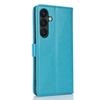 For Samsung Galaxy S24+ Stand Case Textured Leather Wallet Phone Cover with Strap
