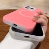 Original Jelly Liquid Silicone Magnetic for Magsafe Case for iPhone 16 14 13 12 15 Pro Max Lens Protection Shockproof Soft Cover