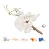 5 Pcs Groom Boutonniere Elegant Men Wedding Flower Lifelike Permanent Reusable Artificial Brooch Flo
