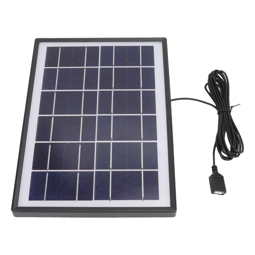 Solar Panel 6W 6V Polycrystalline Silicon Durable Portable Solar Panel Charger for Appliance Phone Lamp