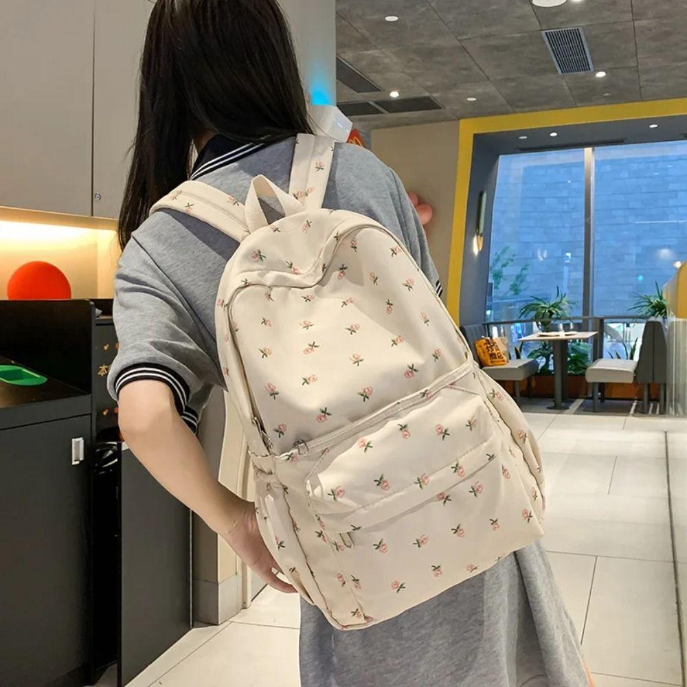 Großkapazität Mode Rucksack Blumen Umhängetasche Reise Rucksack Schüler Schultasche Outdoor