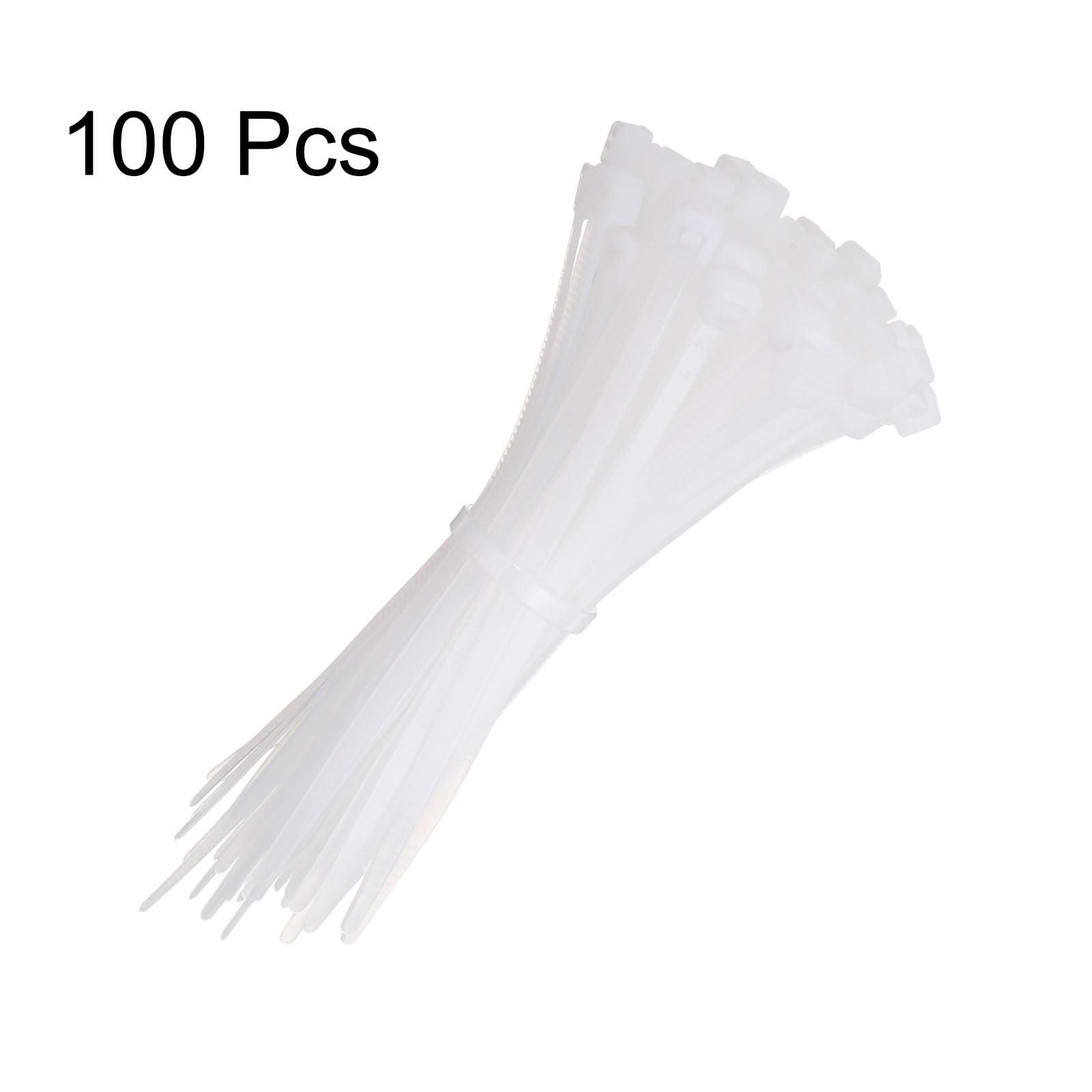 

Nylon Plastic Cable Tie Buckle Strong Cable Tie Rope Wire Binding Belt One Size білий