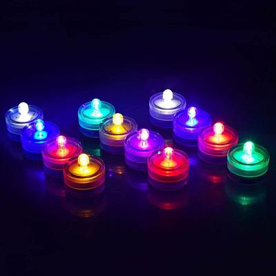 Dekorativ Akvarium Ljuslykta Vattentät Nedsänkbar Mini LED-lampor Mikrolandskap