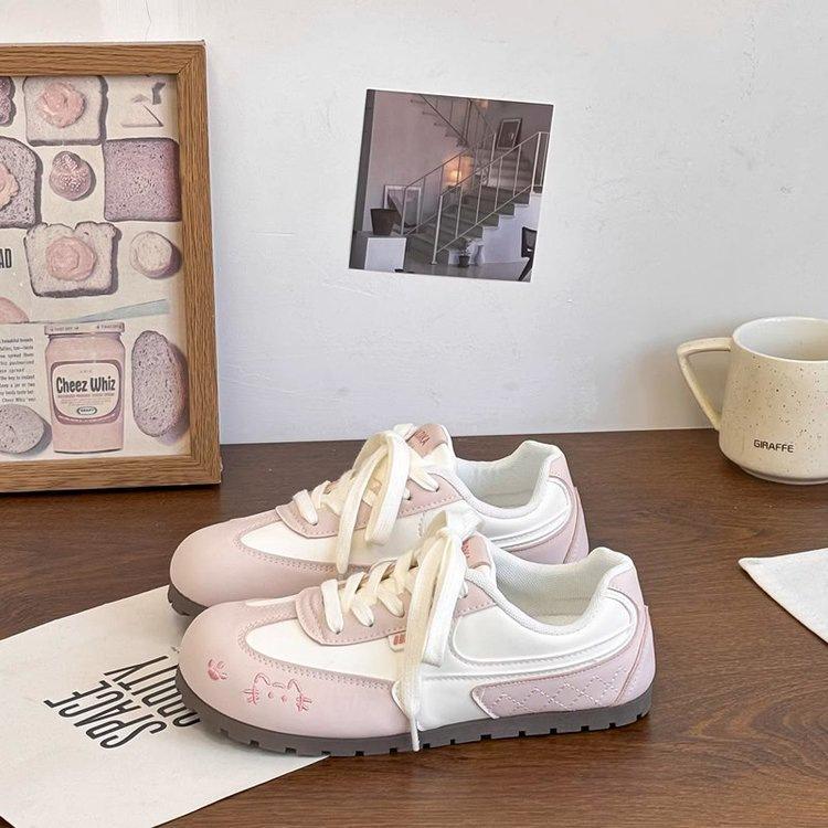 Con falda primavera nuevo estilo ballet entrenamiento moral zapatos mostrar pies pequeños casual base plana zapatos