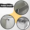 Condiment Server Stainless Steel Kitchen Organizer Tray Seasoning Box Dispenser Spice Container