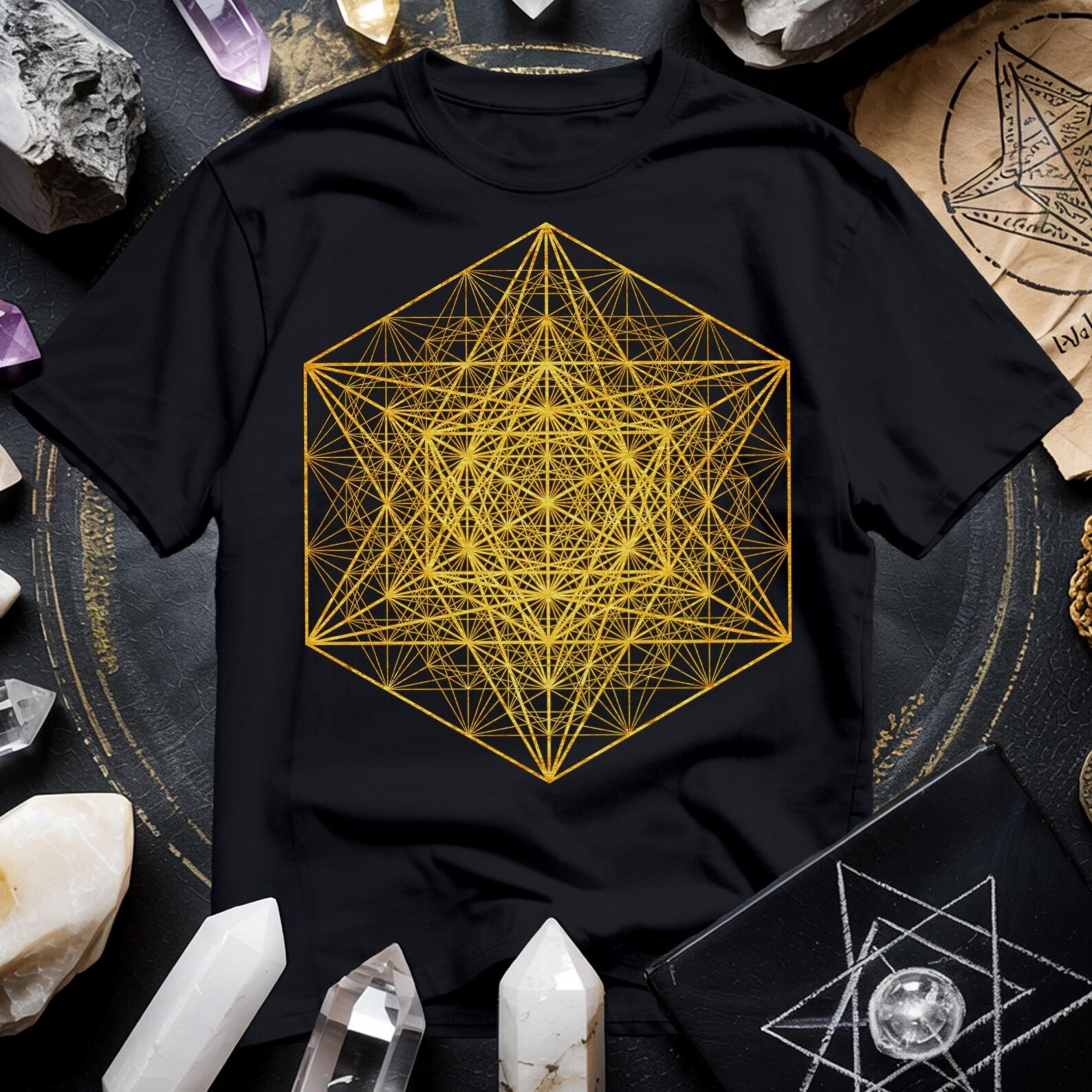 Metatron s Cube T-Shirt | Sacred Geometry Unisex Tee 4XL