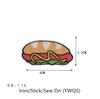 10 Pcs Stick Iron Food Embroidery Patches Embroidered Clothing Hat Bag Shoe Repair Material Phone Gift Box Decor DIY Accessory