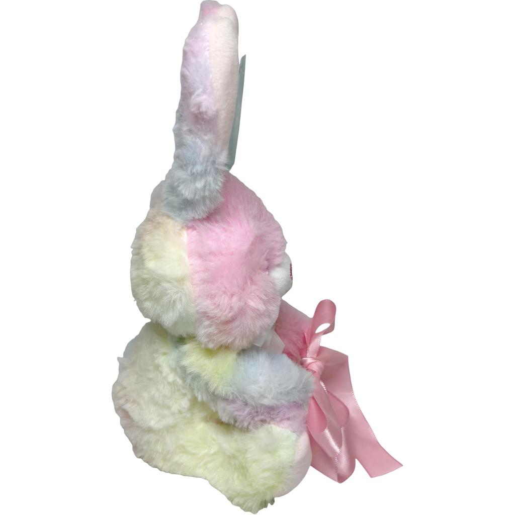 Ornament de pluș Iepure Curcubeu Q-FLA, Mic, Perfect pentru Cadouri și Sărbători, 804045