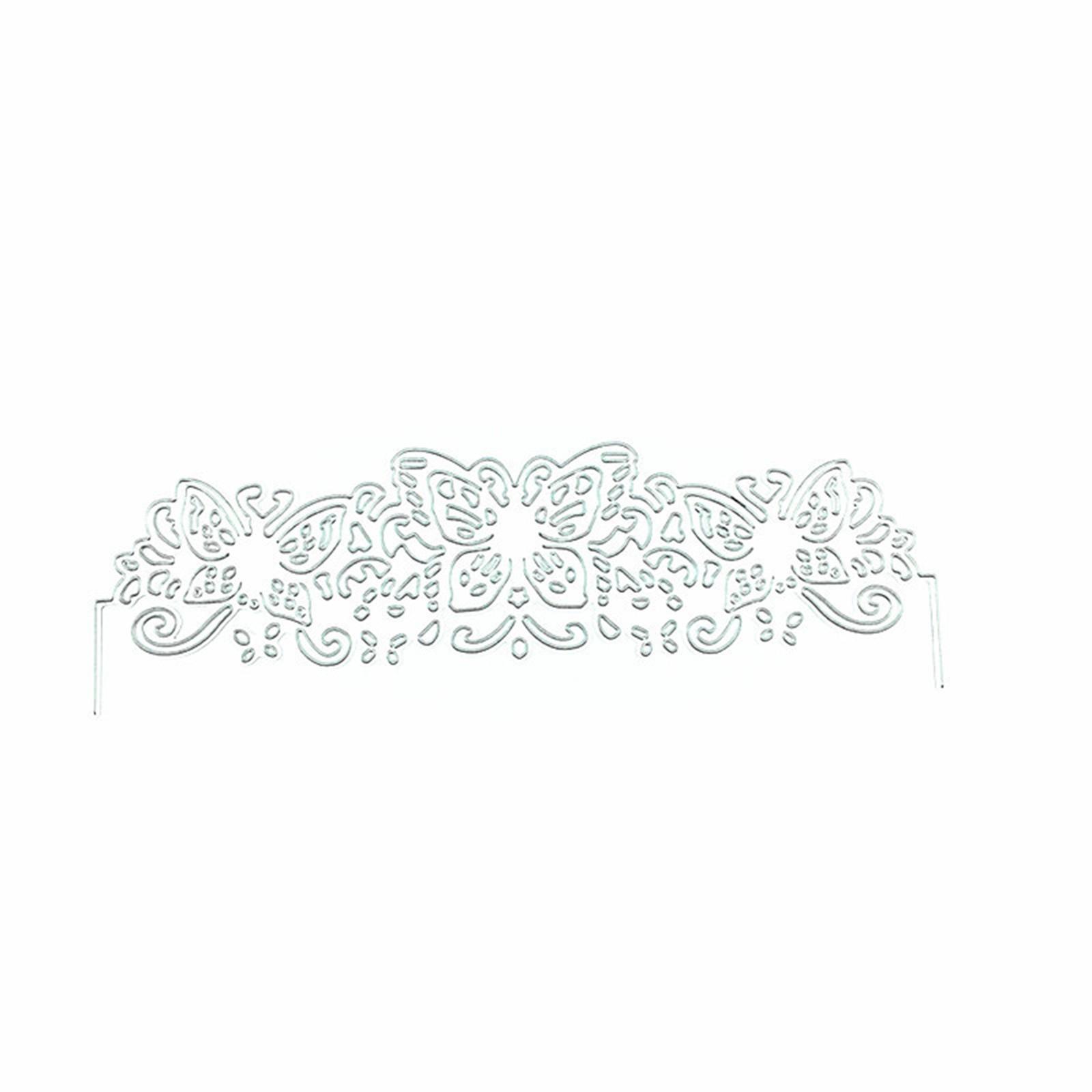 

Butterfly Lace Metal Cut Dies Stencils For Scrapbooking /Photo Album Decorative Embossing DIY Paper Cards серебряный