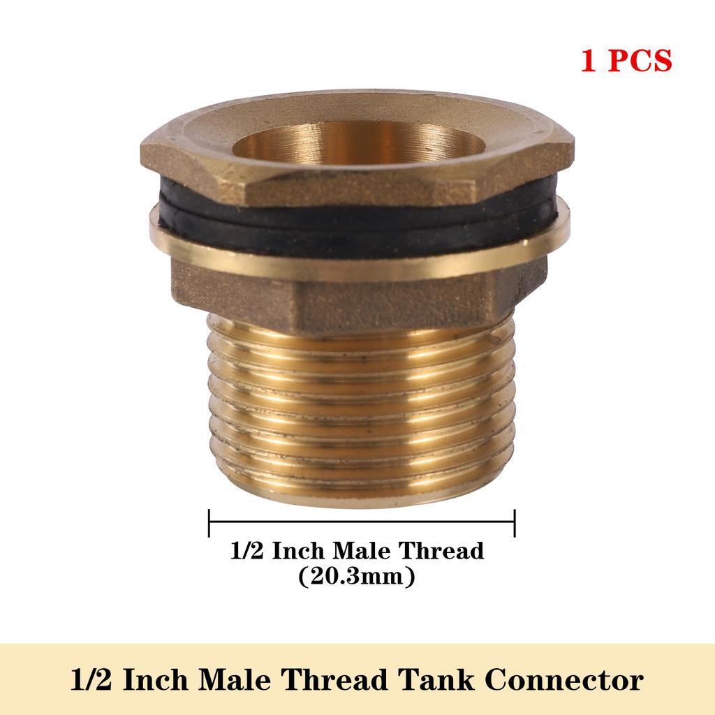 1 Pc 1/2" 3/4" 1" Female Male Thread Through Adapter Copper Extender Connect Repair Durable Hose Coupling Joint Garden Fitting