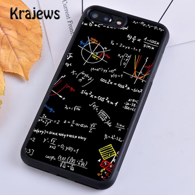 Krajews Brains Geek Science Math Physics Formulas Phone Case Cover For iPhone 17 Air 16 15 14 plus 11 12 13 pro max