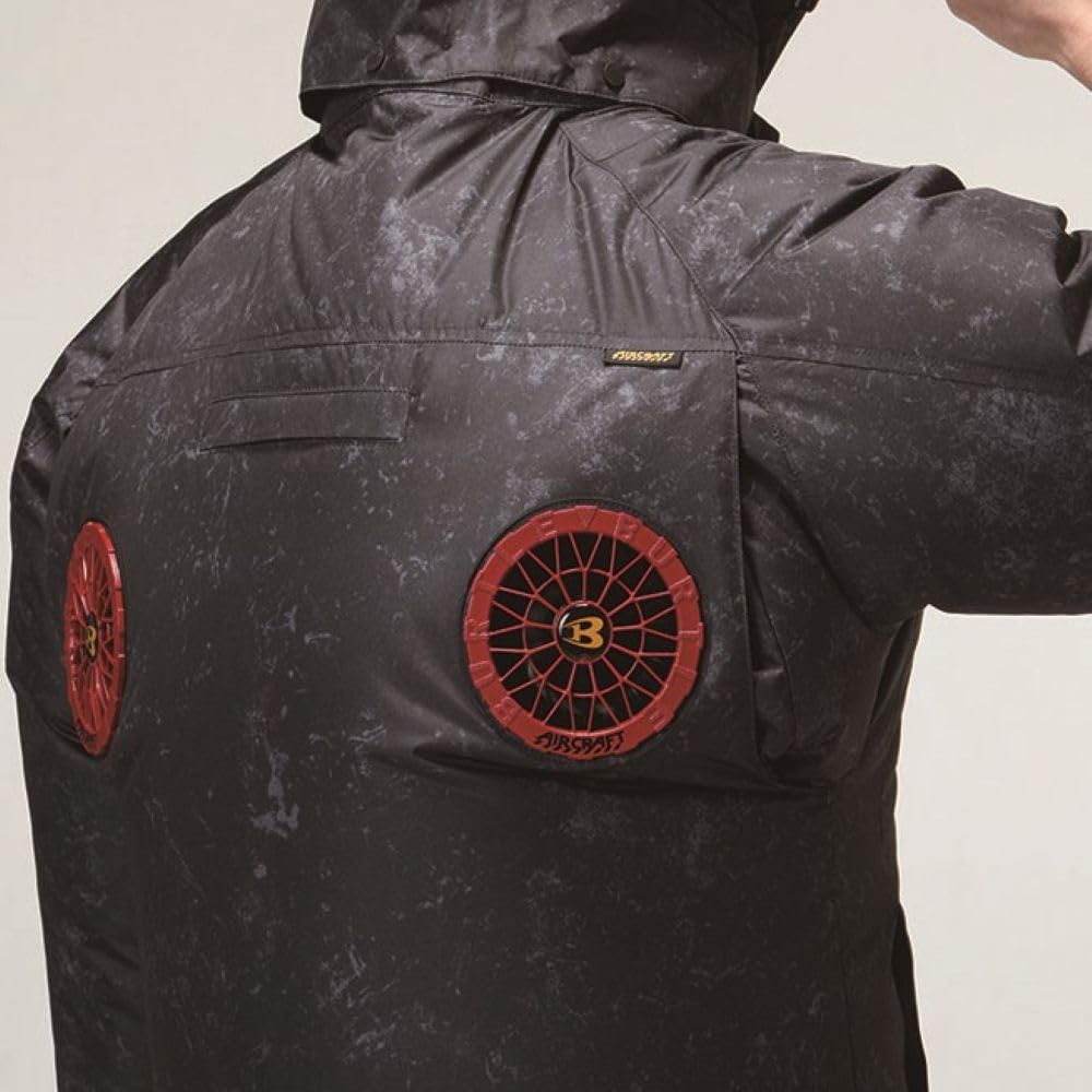 BURTLE Aircraft Blouson Black AC2096HB 35 XL Short-Sleeve (High-Back Fan) (Unisex) Spring/Summer
