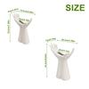 Hand Vase White Matte Ceramic Modern Flower Vase for Living Room Bedroom Dining Room