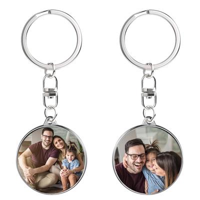 Key Chain Pendant Cross-border Stainless Steel Holiday Gift Small Gift Engraved Metal Key Chain