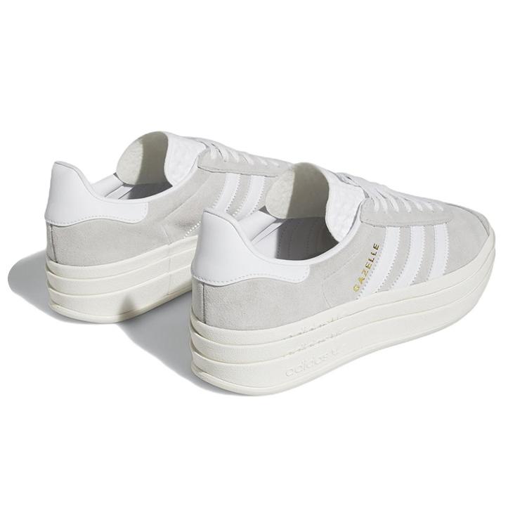 New Adidas Women's Gazelle Bold 'Grey White' Women's HQ6893