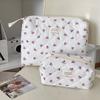 Floral Cotton Quilted Makeup Bag Cute Stationery Storage Bag Makeup Lipstick Case  Makeup Accessory