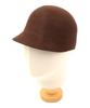 Yunibeosyeolkemiseuteuli Wool Brown Round Riding Cap