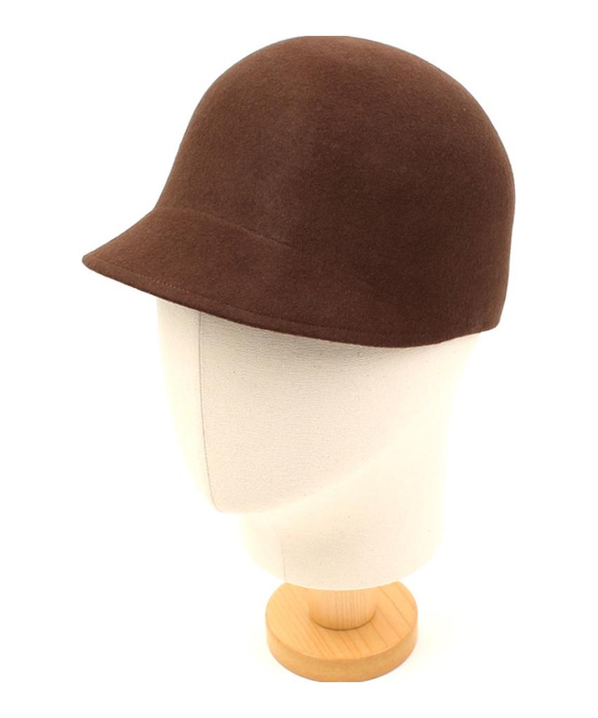 Yunibeosyeolkemiseuteuli Wool Brown Round Riding Cap