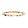 Multi-colored fashionable 4mm wide tennis chain, zircon sparkling hip-hop style exquisite jewelry bracelet for men and women