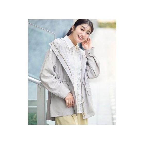 ROPE PICNIC Mid-length Mountain Parka Spring Coat/Water Repellent/Pollen Guard (Light Gray (08))