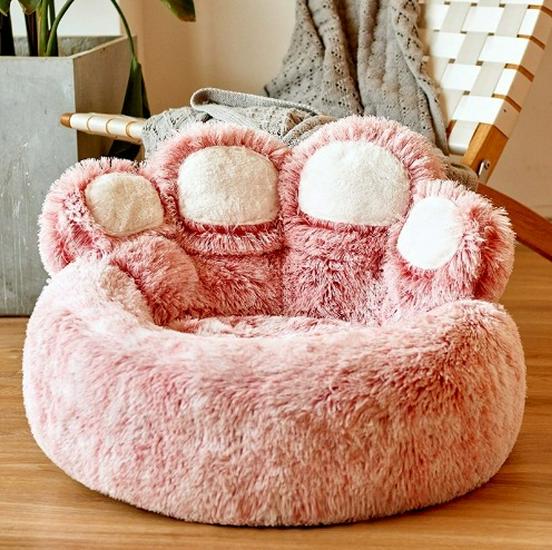Winter Warm Bear Paw Pet Bed - Cute Four Seasons Universal Dog & Cat Bed