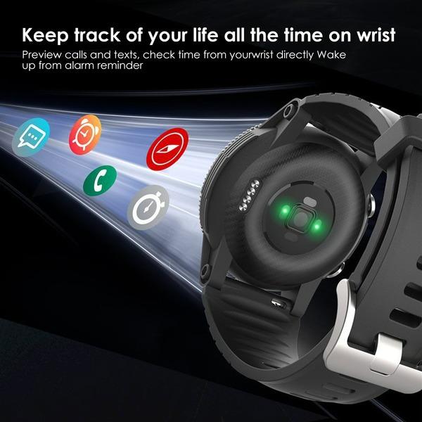 NORTH EDGE XTREK Men Sports Smart Watch GPS 360*360dpi Heart Rate SpO2 VO2 Max Stress 120 Sports Mode IOS Android Smartwatch