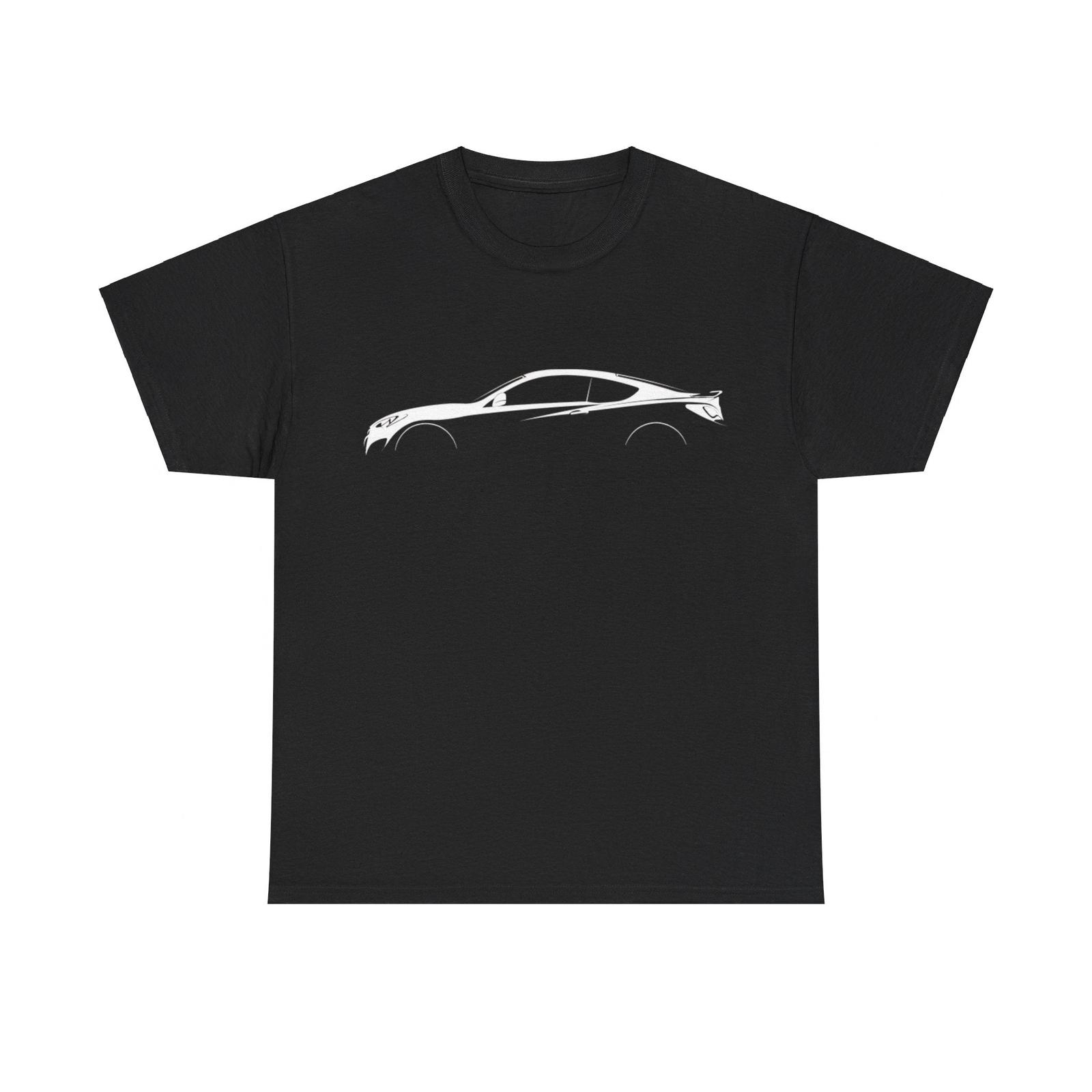 Hyundai Genesis Coupe Silhouette Car T-shirt XXL