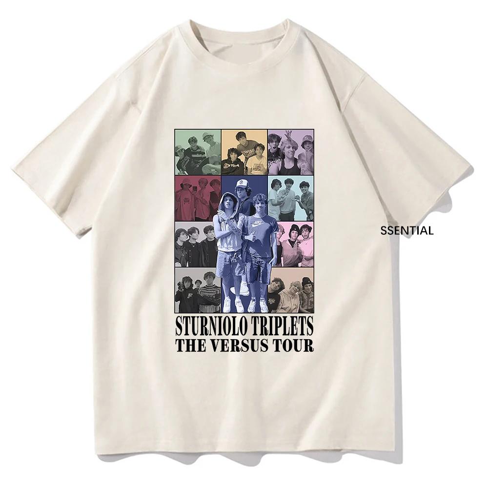 

Sturniolo Triplets The Eras Tour T Shirts Funny Men/Women Clothing Unisex Hip Hop clothes Streetwear Cotton Graphic T-Shirts 5XL різнокольоровий