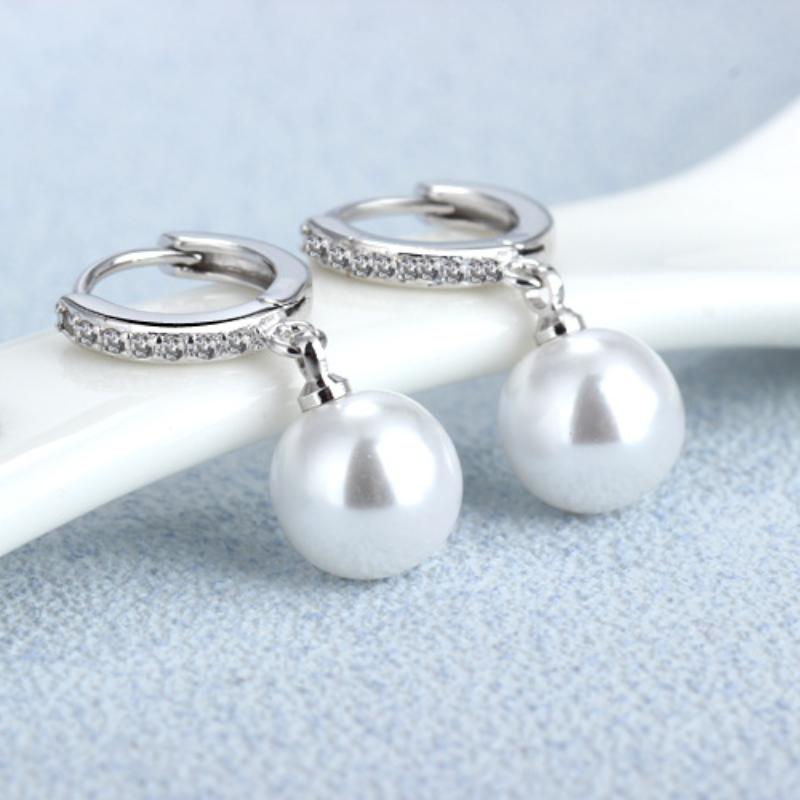 Lindon Damen-Ohrringe aus Zirkon-Kupferlegierung – Ohrringe mit Anhänger für Hochzeit, Party, Geschenk