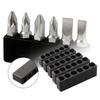 10pcs Screwdriver Bit Holder Plastic Storage Organizer 1/4 Screwdriver Drill Bit Stand 6/11 Holes Screw Driver Bits Holder