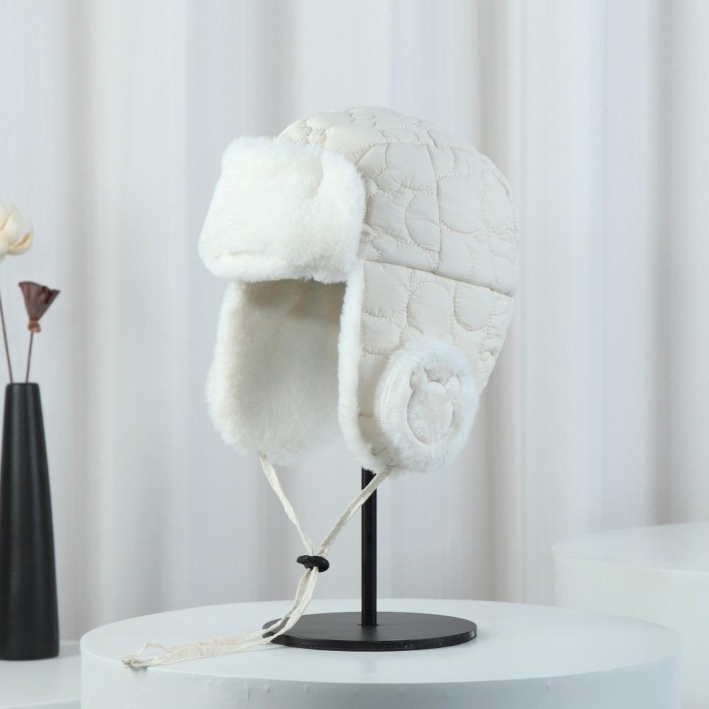 

Warm Pullover Cap Windproof Ear Protection Hat New Beanie Hat Kids белый