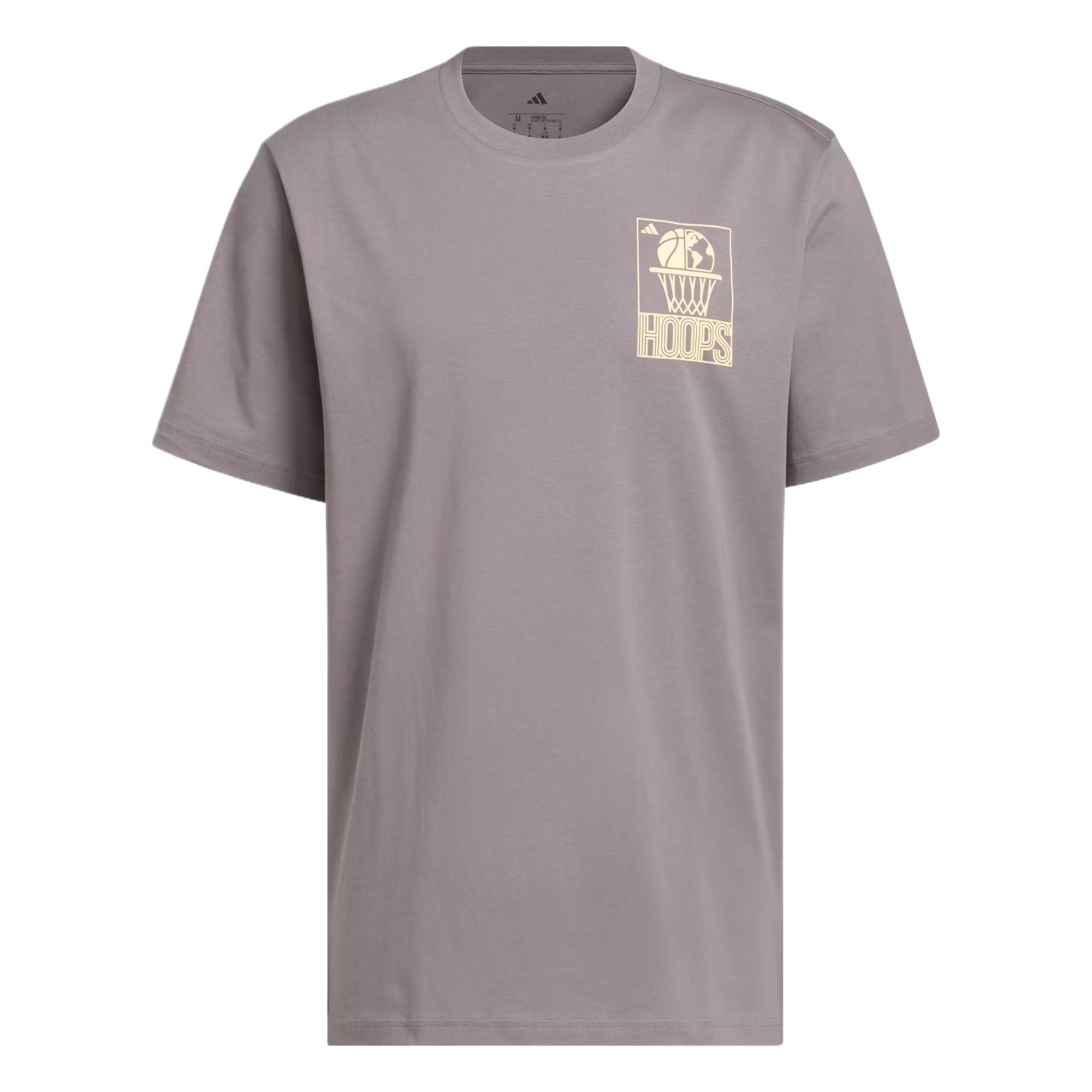 

Adidas Basketball World Wide Hoops Loose Fit T-Shirt Men tops JZ7528 XL