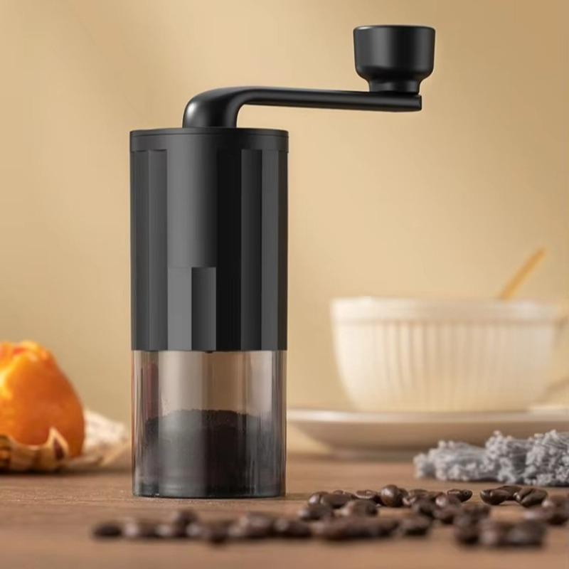 1pc New Hand Cranked Coffee Grinding Device Portable Lightweight Handheld Bean Mill for Home & Travel Manual Coffee Grinder