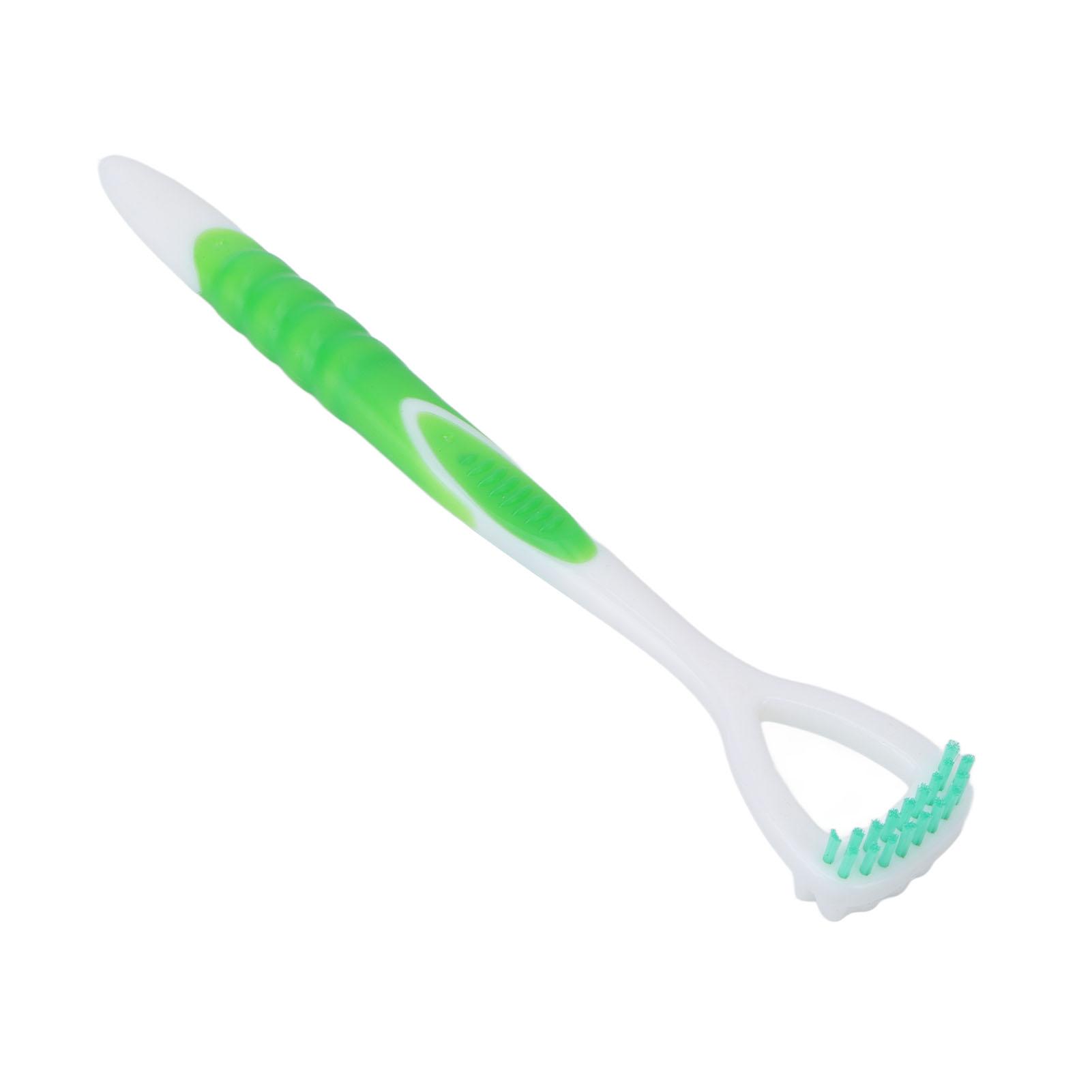 

Скребок для языка гибкий безопасный с длинной ручкой щетка для чистки языка инструмент для чистки полости рта зеленый зелёный