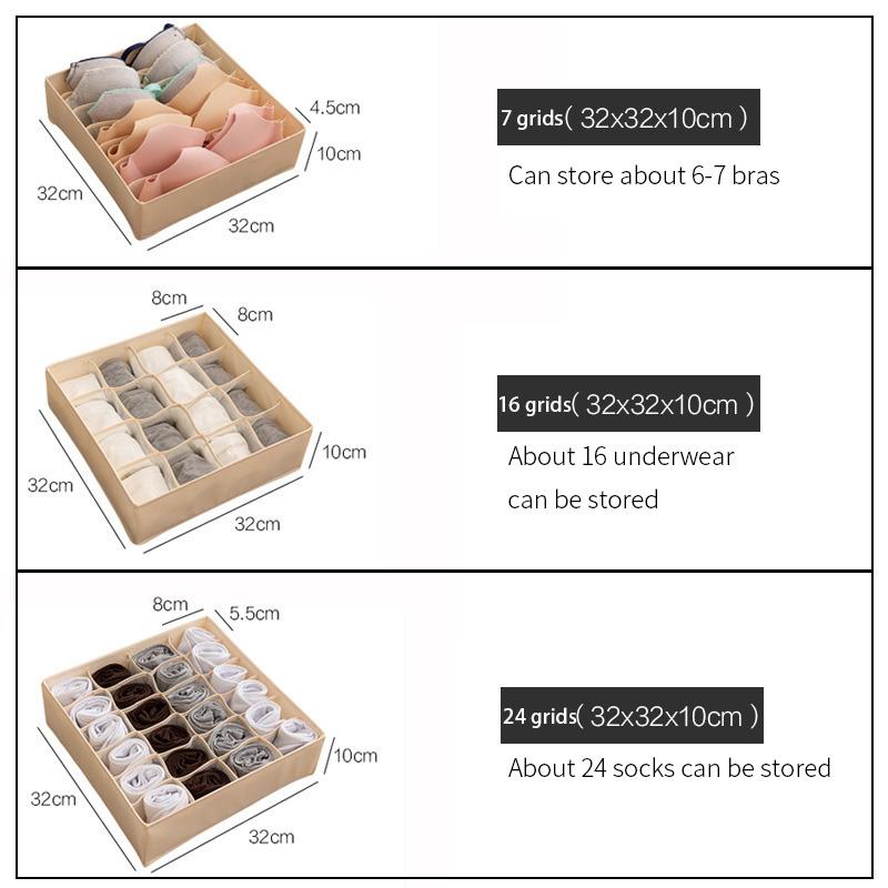 Underwear Bra Socks Organizer Cabinet Drawer Organizers Socks Scarf Underwear Storage Boxes Wardrobe Clothing Storage Organizer