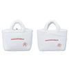 Hanamaru Ghost Fluffy Bag Set of 2 Official Items Total Length Approx. 25 X 5 X 20cm