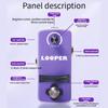 Portable Guitar Looper Pedal Touch Recording Zinc Alloy Body Suitable for Musicians Practice Performances and Creation