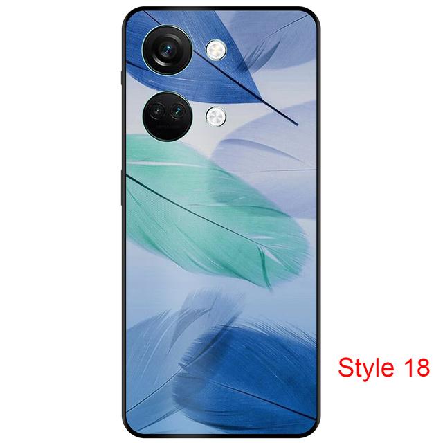 

Черный чехол для OnePlus Nord3 CPH2491, роскошный мягкий бампер из ТПУ, задняя крышка, ультратонкий противоударный противоударный чехол 6,74 дюйма Nord 3 Style 18