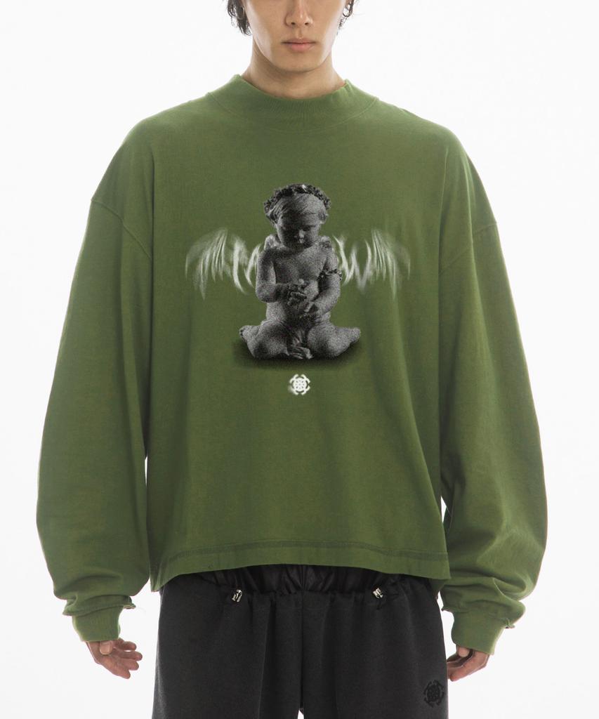 Paensyo Demonic Angel Mockneck Long Sleeve - Khaki