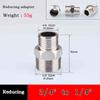 10pc 304 Stainless Steel Hexagonal Outer Wire Double Headed Straight Through Coupling Threaded Pipe Male Thread Hex Nipple Union