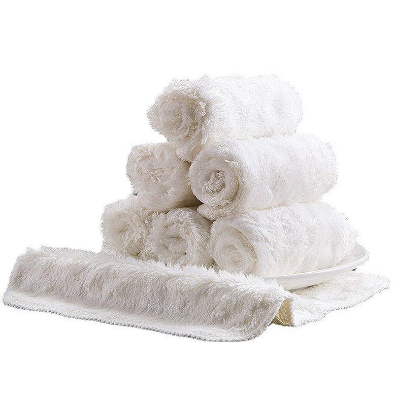 Non-shedding Dishcloth, Kitchen Scouring Pad, Absorbent Table Cleaning Cloth, Double-sided Thickened Dishcloth