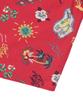 Syupeodeulai W Palm Surf Hawaiian Crop Shirt Red