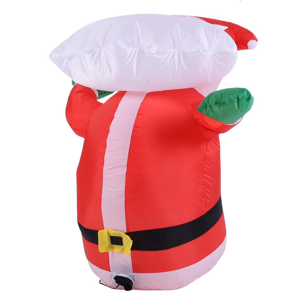 3.3FT Inflatable Father Xmas Lean Out From Window IP44 Water Proof Blow Up Xmas Decoration for Home Holiday Party US